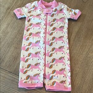 Hanna Andersson Pink Unicorn Baby Outfit